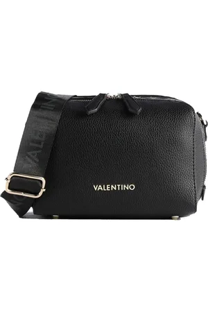 VALENTINO Torebki, Kobieta, Czarny, ONE SIZE, Len, Kopertówka z eko skóry z zamkiem