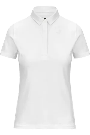 K-Way Koszulki, Kobieta, Biały, L, Klasyczny Polo Pique