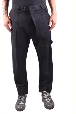ISABEL BENENATO Spodnie, Mężczyzna, Czarny, L, Czarne Spodnie Slim Fit