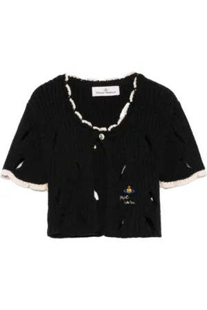 Vivienne Westwood Swetry, Kobieta, Czarny, XS, Węgiel Slash Sweter