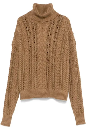 Ralph Lauren Swetry, Kobieta, brązowy, XL, Furqan sweter z długim rękawem