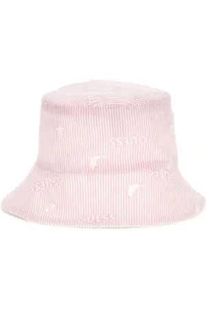 Guess Akcesoria, unisex, Biały, S, Poplin Kapelusz wiaderkowy