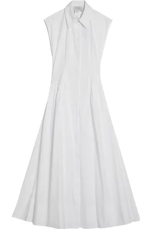 Sportmax Sukienki, Kobieta, Biały, XS, Długa Sukienka Damska Elegancki Styl