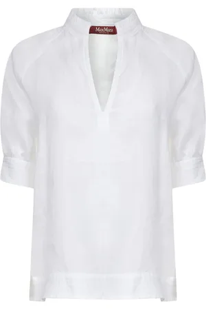 Max Mara Bluzki, Kobieta, Biały, XS, Biała Koszula dla Kobiet