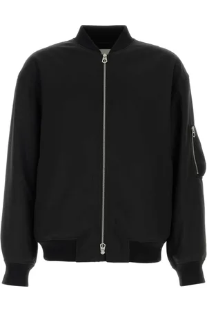 Jil Sander Kurtki, Mężczyzna, Czarny, M, Czarna Kurtka Bomberowa dla Mężczyzn