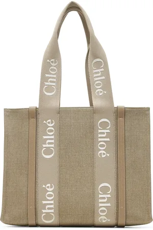 Chloé Torebki, Kobieta, Beżowy, ONE SIZE, Torba lniana w kolorze beżowym