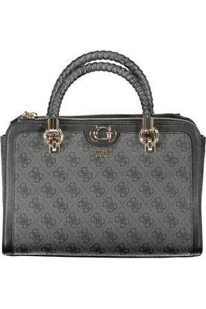 Guess Torebki, Kobieta, Czarny, ONE SIZE, Len, Czarna torebka damska z polietylenu