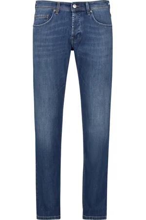 RE-HASH Jeansy, Mężczyzna, Niebieski, W34, Denim, Męska kolekcja jeansów denim