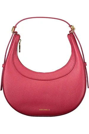 Coccinelle Torebki, Kobieta, Czerwony, ONE SIZE, Czerwona Skórzana Damska Torba Whisper Bag