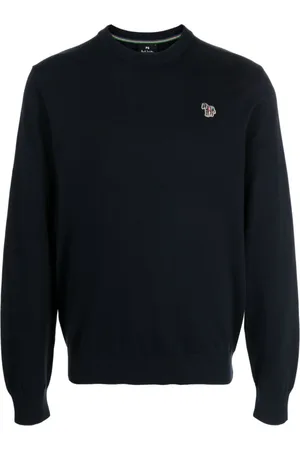 Paul Smith Swetry, Mężczyzna, Niebieski, L, Niebieski Sweter Męski Blu Bluza