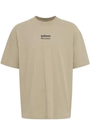 Blend Koszulki, Mężczyzna, Beżowy, S, Len, Komfortowy T-shirt dla mężczyzn