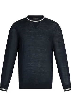 Liu Jo Swetry, Mężczyzna, Niebieski, 2XL, Sweter z Okrągłym Dekoltem