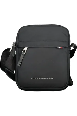 Tommy Hilfiger Torebki, Mężczyzna, Czarny, ONE SIZE, Poliester, Regulowana Torba na Ramię