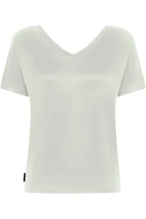 RRD Koszulki, Kobieta, Biały, 2XS, Białe T-shirty i Polosy z Dekoltem w Serek