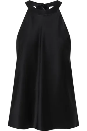 Pinko Koszulki, Kobieta, Czarny, S, Satin Georgette Top
