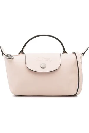 Longchamp Torebki, Kobieta, Różowy, ONE SIZE, Różowa Torebka Skórzana z Klapą
