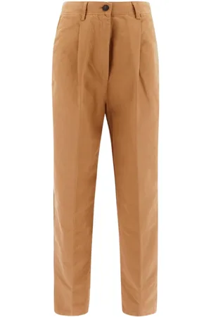 FORTE FORTE Spodnie, Kobieta, brązowy, M, Straight Trousers