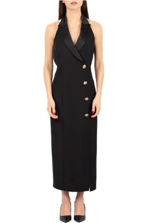 HANITA Sukienki, Kobieta, Czarny, S, Elegancka Sukienka