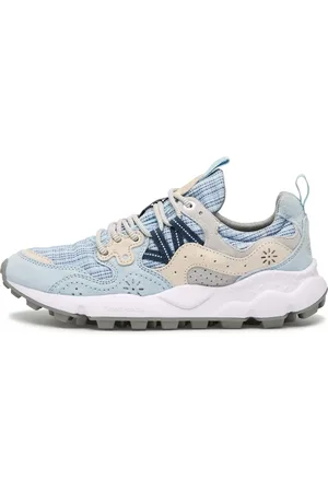 Flower Mountain Buty, Kobieta, Niebieski, 41 EU, Fabric and suede sneakers Yamano 3 Woman