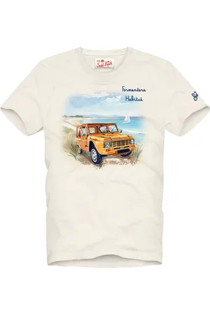 MC2 SAINT BARTH Koszulki, Mężczyzna, Biały, S, Stylowe T-shirty i Pola