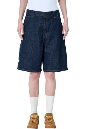 Carhartt Szorty, Kobieta, Niebieski, M, Denim, Denim Cargo Shorts z tylną naszywką