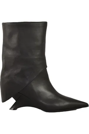 vic matiè Buty, Kobieta, Czarny, 37 EU, Skórzany Botek 7cm Obcas