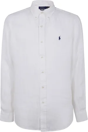 Ralph Lauren Koszule, Mężczyzna, Biały, XL, Koszulka sportowa z długim rękawem