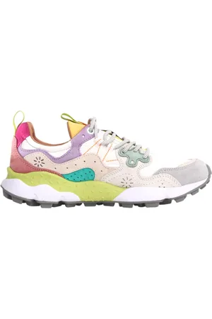 Flower Mountain Buty, Kobieta, Wielobarwność, 39 EU, Nylon, Białe Sneakers Yamano 3 Kobieta