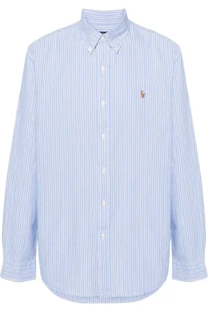 Ralph Lauren Koszule, Mężczyzna, Niebieski, L, Casual Niebieska Koszula z Długim Rękawem