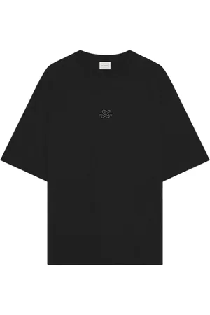 Filling pieces Koszulki, Mężczyzna, Czarny, XS, T-shirt Boxy Haftowany