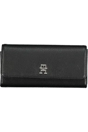 Tommy Hilfiger Akcesoria, Kobieta, Czarny, ONE SIZE, Len, Portfel z polietylenu