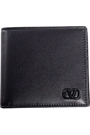 VALENTINO GARAVANI Akcesoria, Mężczyzna, Czarny, ONE SIZE, Len, Portfele i Etui Mini VLogo Signature