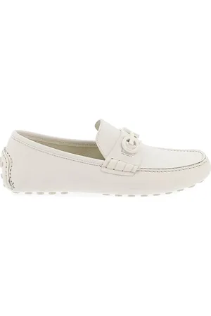 Salvatore Ferragamo Buty, Kobieta, Biały, 37 EU, Elegancki Mokasyn