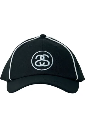 STUSSY Akcesoria, Mężczyzna, Czarny, ONE SIZE, Logo Motif Baseball Cap