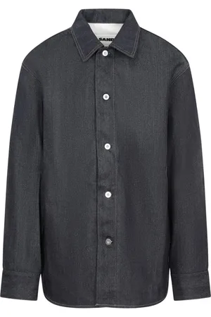 Jil Sander Koszule, Mężczyzna, Czarny, M, Klasyczna Bawełniana Koszula dla Mężczyzn