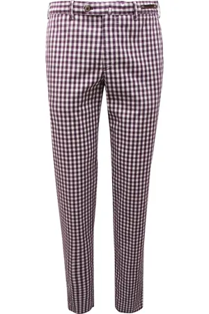 PT01 Spodnie, Mężczyzna, Fioletowy, M, Slim Fit Garment Dyed Spodnie