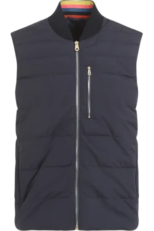 Paul Smith Kurtki, Mężczyzna, Niebieski, M, Nylon, Navy Hybrid Down Gilet