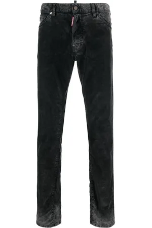 Dsquared2 Jeansy, Mężczyzna, Czarny, L, Denim, Czarne jeansy z 5 kieszeniami