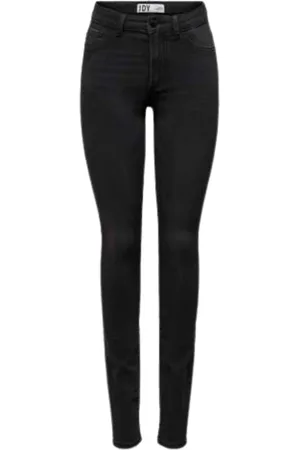 JACQUELINE DE YONG Jeansy, Kobieta, Czarny, S, Wysokie Dżinsy Skinny