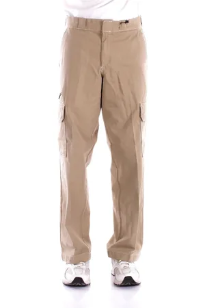Dickies Spodnie, Mężczyzna, Beżowy, W33, Bawełna, Logo Tył Spodnie Regular Fit