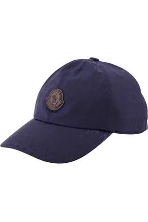 Moncler Akcesoria, Mężczyzna, Niebieski, ONE SIZE, Monogramowana czapka dla mężczyzn