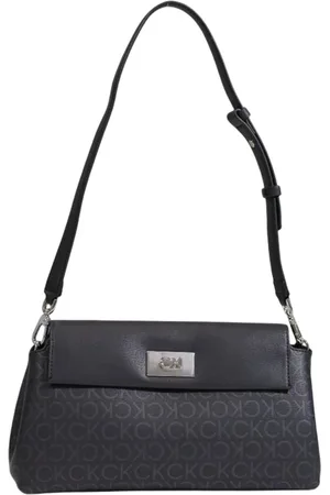 Calvin Klein Torebki, Kobieta, Czarny, ONE SIZE, Czarna Torba Damska Jesień/Zima Kolekcja