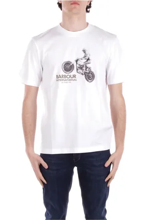 Barbour Koszulki, Mężczyzna, Biały, M, Bawełna, T-shirty i Pola Białe