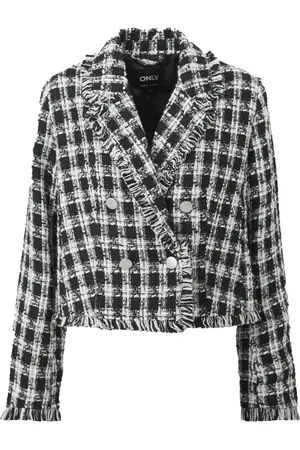 ONLY Kurtki, Kobieta, Czarny, M, Kurtka Boucle w stylu CC