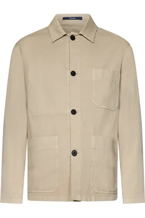 DRUMOHR Kurtki, Mężczyzna, Beżowy, XL, Denim, Beżowa Kurtka Jeansyowa Ss 25