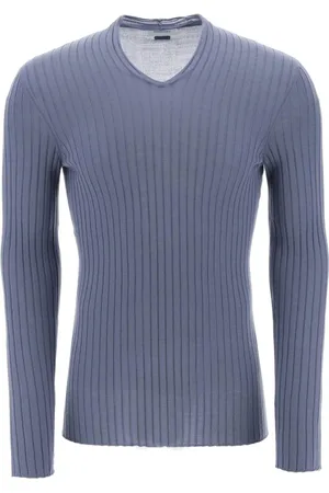 Salvatore Ferragamo Swetry, Mężczyzna, Niebieski, L, Stylowy Sweter Rozpinany