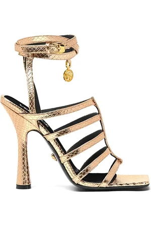 VERSACE Buty, Kobieta, Żółty, 40 EU, Stylowe Sandały dla Modnych Stóp