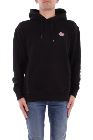 Dickies Bluzy, Mężczyzna, Czarny, L, Czarny Sweter z Logo na Przodzie