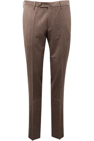 PT01 Spodnie, Mężczyzna, brązowy, L, Super Slim Wool Trousers