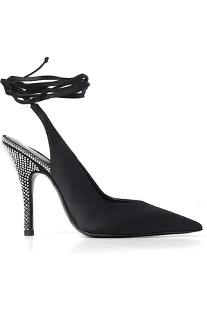 The Attico Buty, Kobieta, Czarny, 38 EU, Poliester, Eleganckie Buty Decollete dla Kobiet